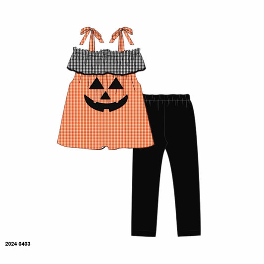 RTS: Jack O' Face- Girls Knit Legging Set