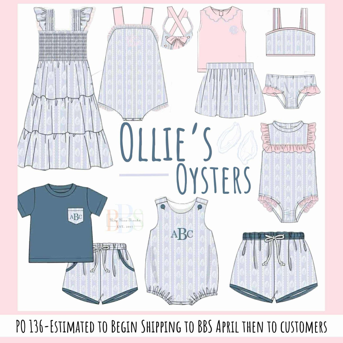 Pre Order 136: Ollie's Oysters- Boys Woven Swim Shorties
