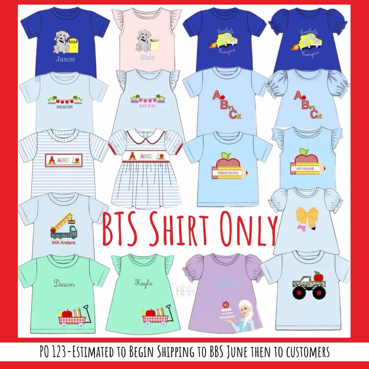 RTS: BTS Knit Shirt Only- Girls Ice Princess