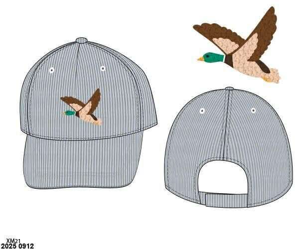 Pre Order 135: Top It Off- Boys French Knot Duck Ball Cap