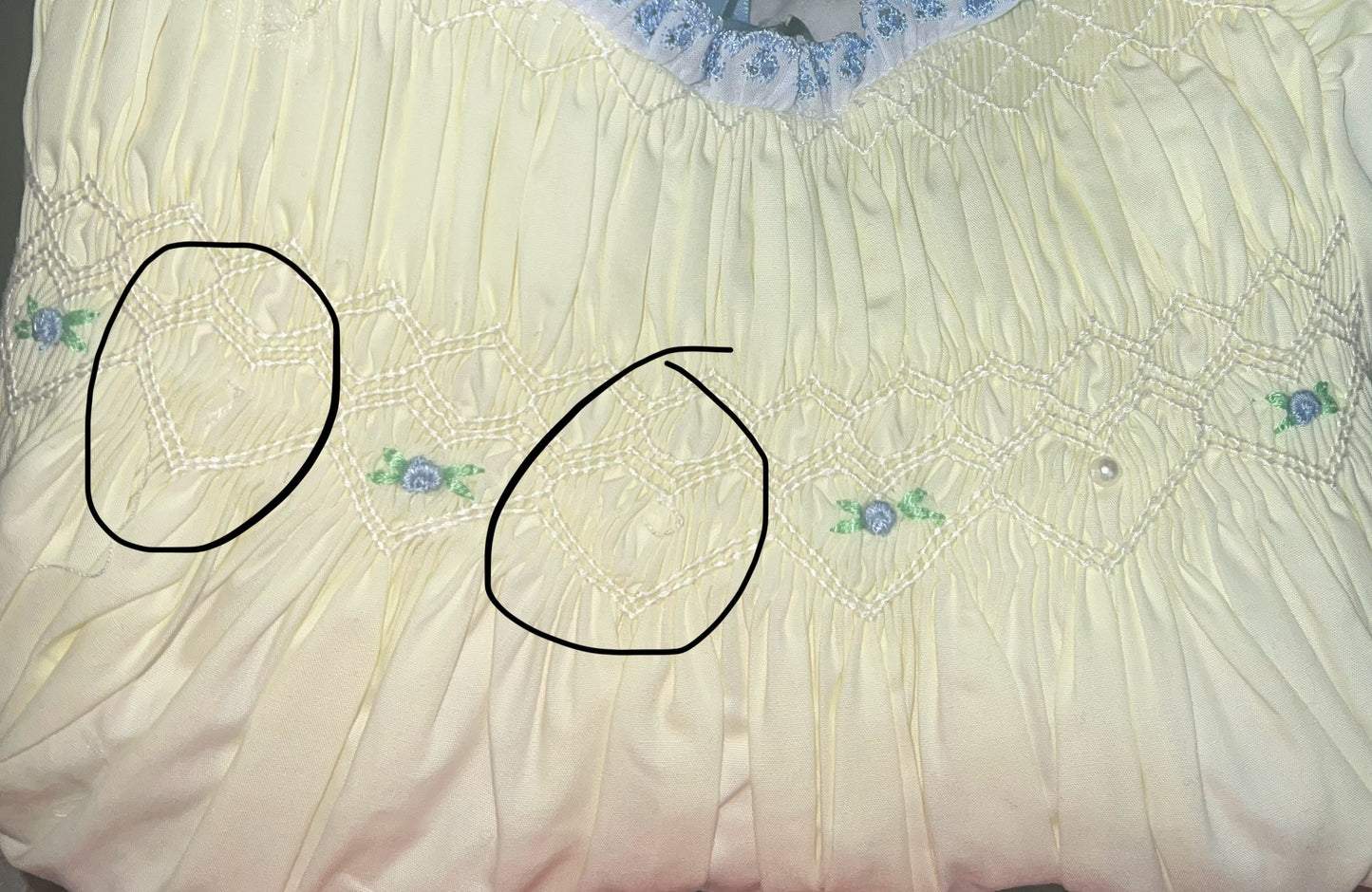 RTS: DEFECT-Sellers Classic Yellow Girls Woven Diaper Set