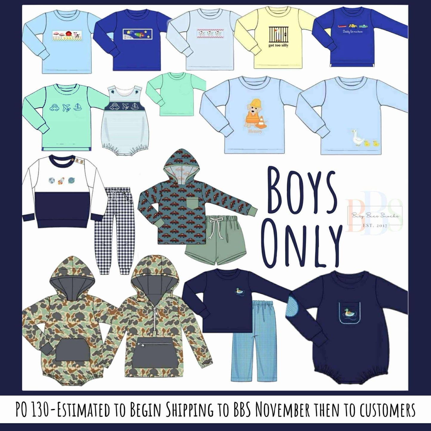 RTS: Boys Only- Baseball Smocked Shirt