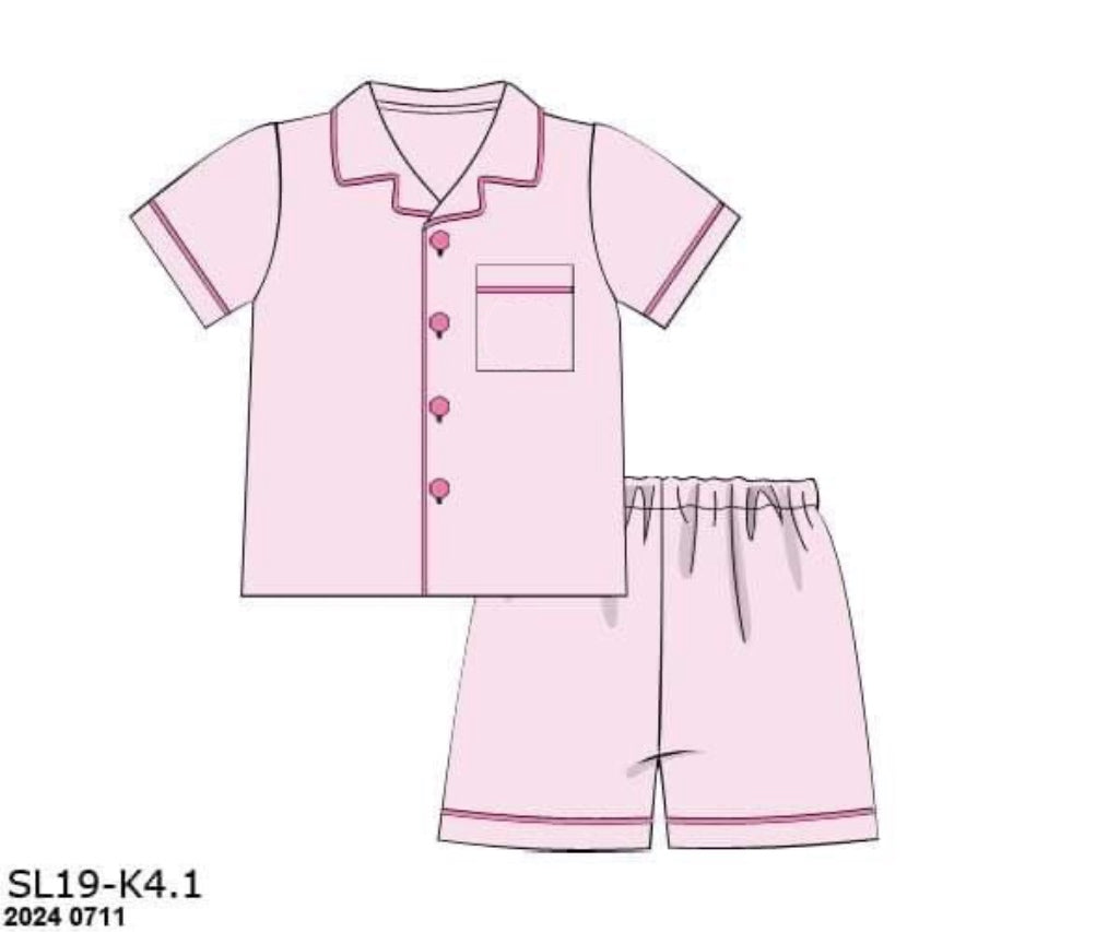 RTS: Girls Only- Mom & Mini Pink Lounge (Without Monogram)