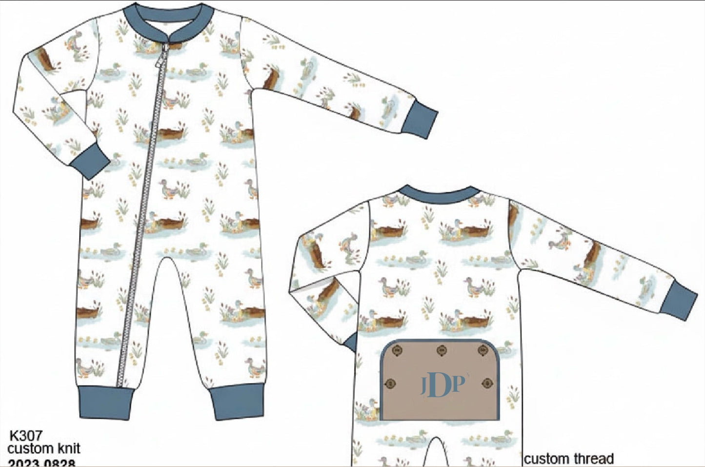 RTS: SS Busy Bees-Boys Knit 1pc Lounge- "JDP"