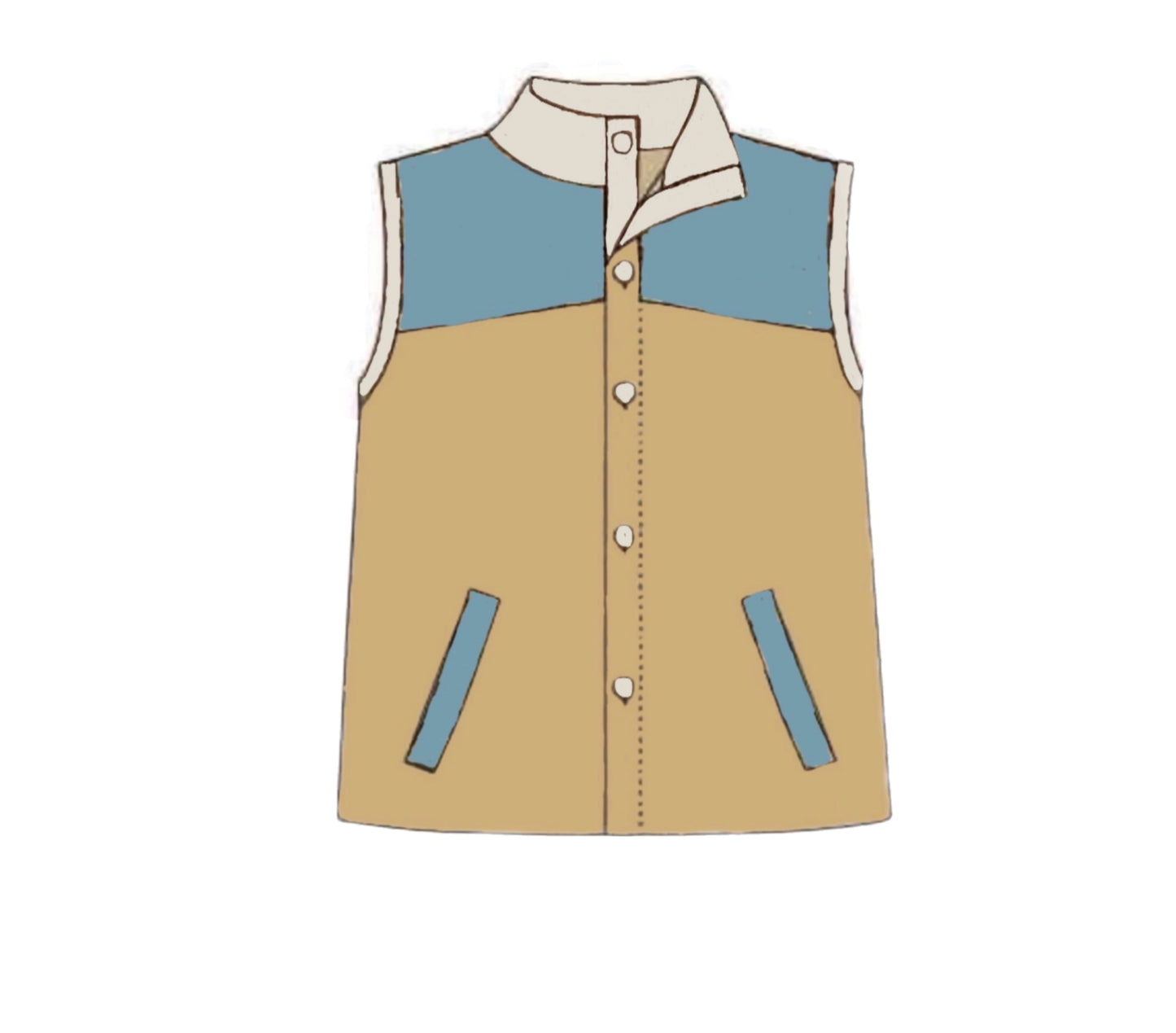 Pre Order 140: Owen Plaid & Livi Floral- Dad/Mini Quilted Woven Vest
