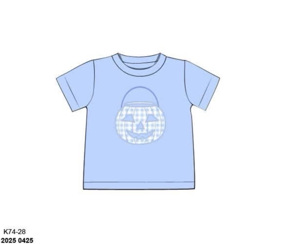 RTS: Halloween Shirt Only- Candy Bucket Boys Shirt