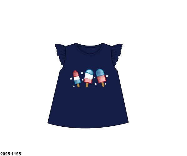 RTS: RWB Shirt Only- Girls Popsicle Shirt