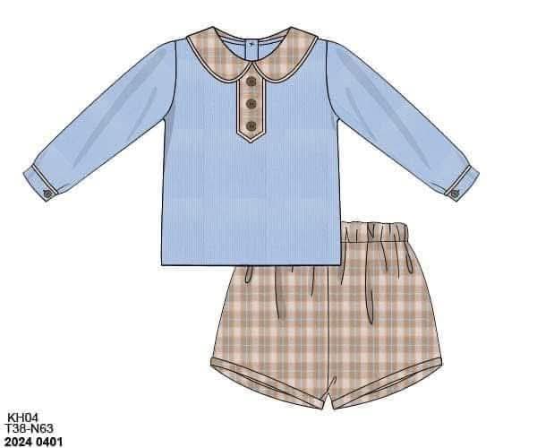 RTS: Will Anders- Boys Corduroy Shortie Set