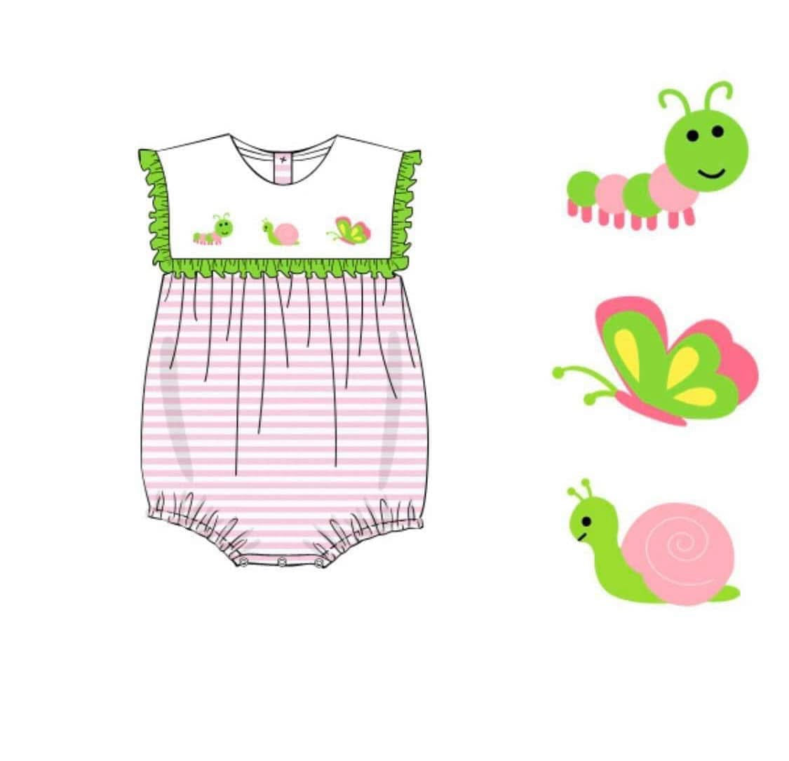 RTS: DEFECT- Loodle Bugs- Girls Knit Bubble