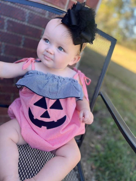 RTS: Jack O' Face- Girls Woven Bubble