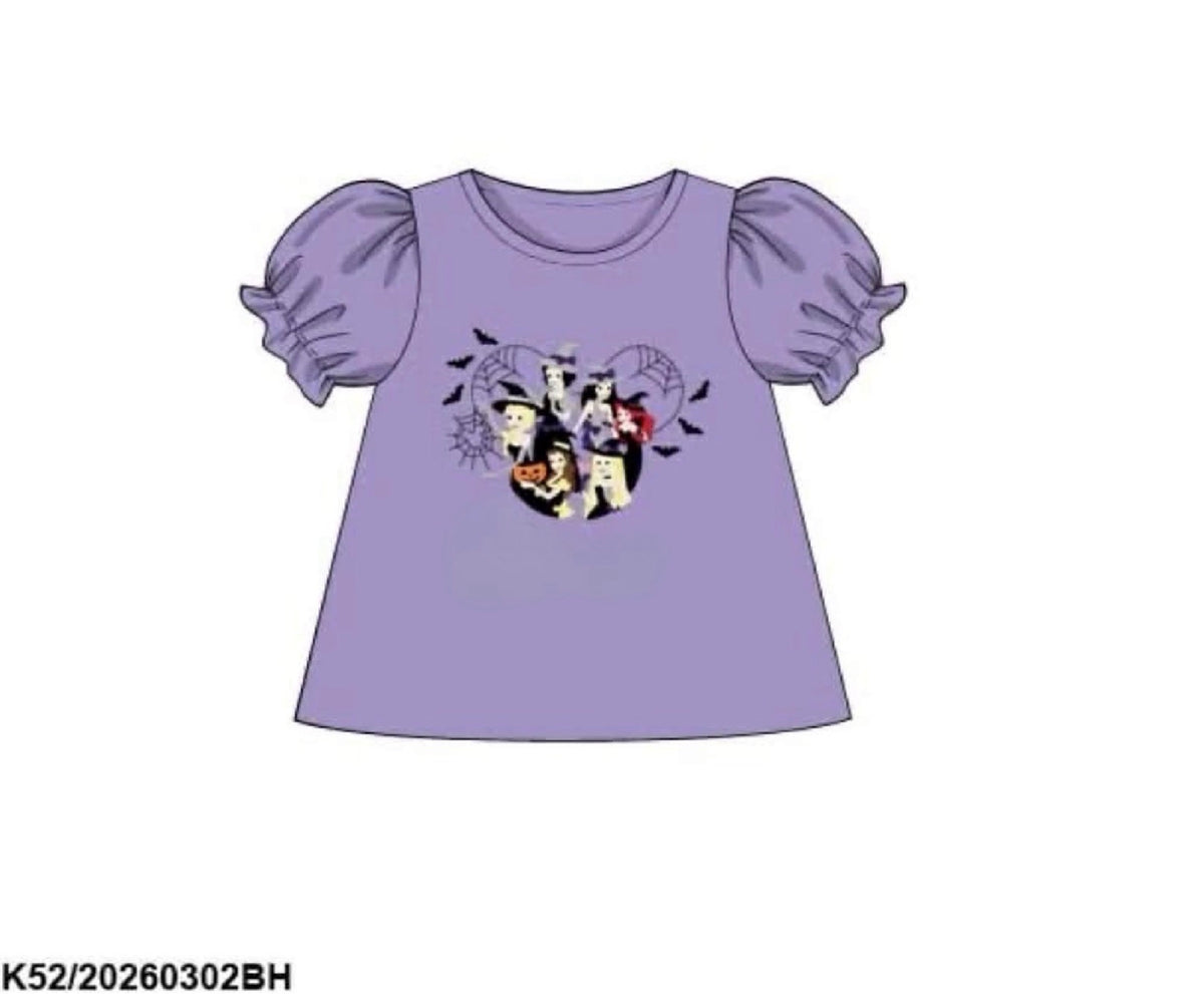 RTS: Halloween Shirt Only- Princess Girls Shirt