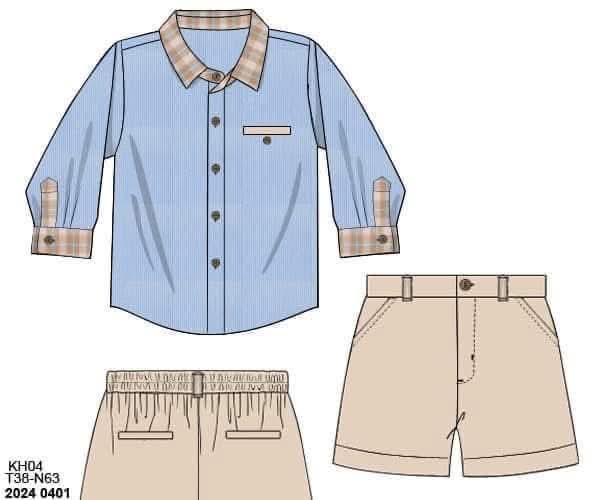 Pre Order 141: Will Anders- Boys Corduroy Structered Short Set