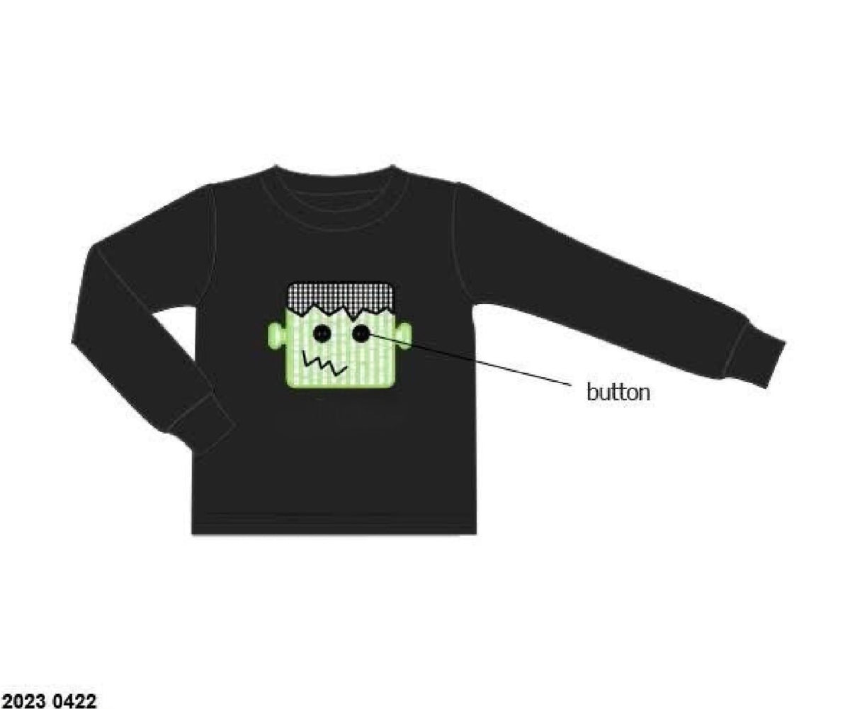 RTS: Halloween Shirt Only- Frankenstein Boys Shirt