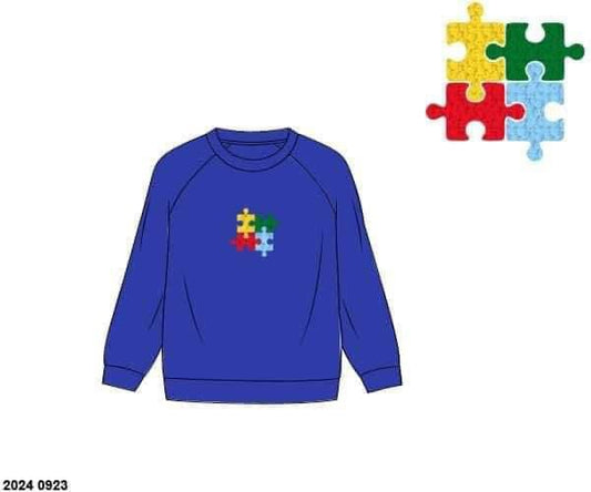 RTS: Awareness- Adult French Knot Knit Pullover