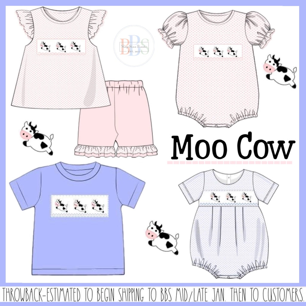 Throwback Pre Order: Moo Cow- Boys Knit Bubble