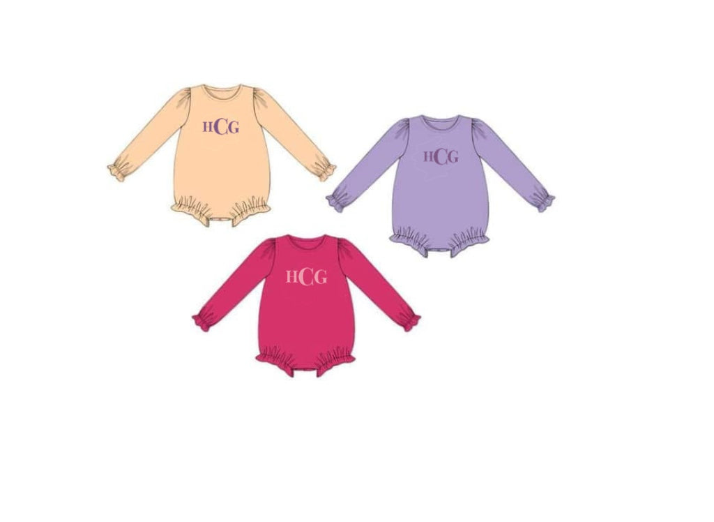 RTS: Jessica’s Collection- Girls Peach, Hot Pink, & Purple Knit Bubble Packs “HCG”