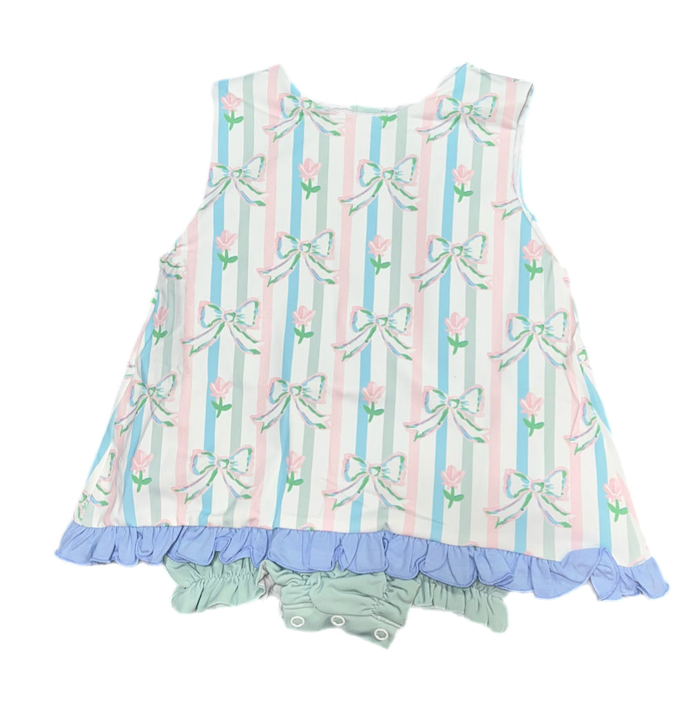 RTS: Girls Prescott Petals in Sage- Girls Knit Bubble