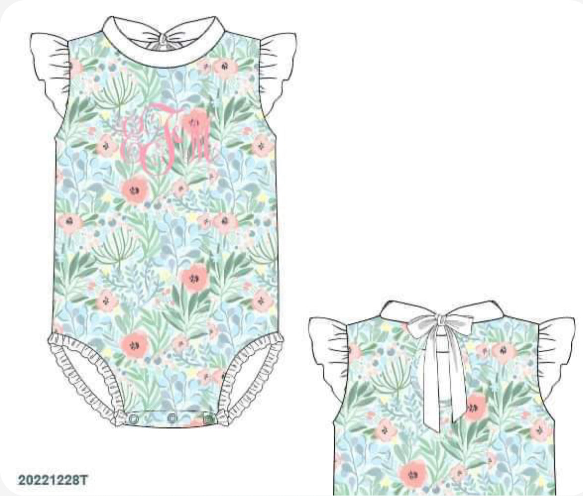 Palmetto Swim Collection- Girls 1pc Rash Guard Swim “ETM”