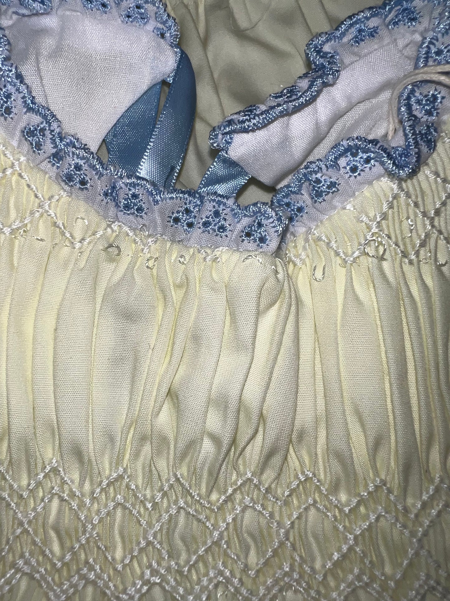 RTS: DEFECT- Sellers Classic Yellow-Girls Woven Heirloom Bloomer Set
