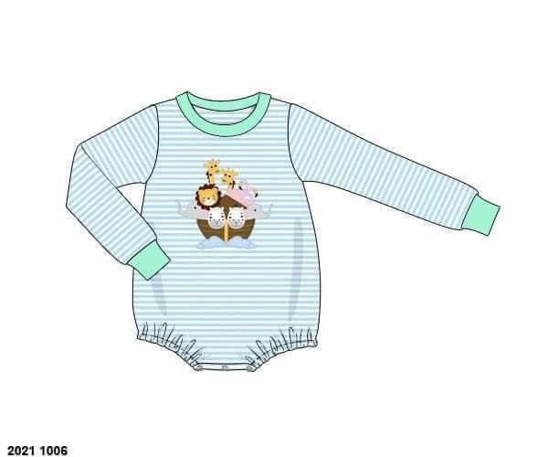 RTS: Boys Noahs Ark Appliqué Bubble