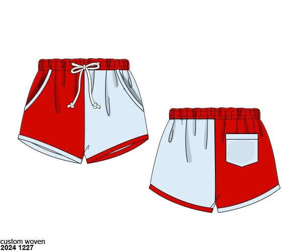 RTS: Grand Ole Swim- Boys Woven Swim Shorties