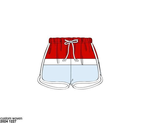 RTS: Grand Ole Swim- Dad/Mini Woven Swim Shorts