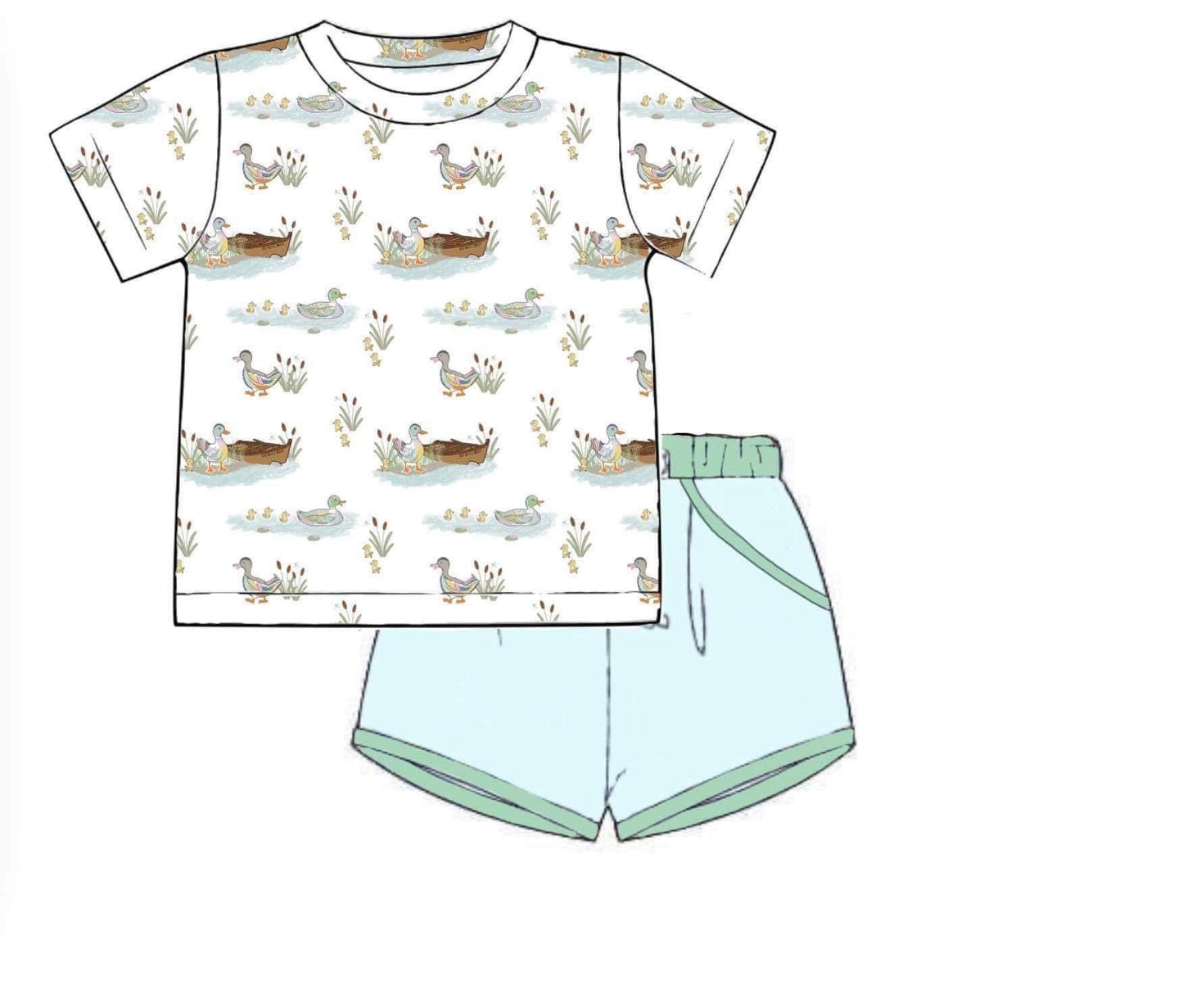 Customer Choice Pre Order 1: Boys SS Busy Bees Shortie Set