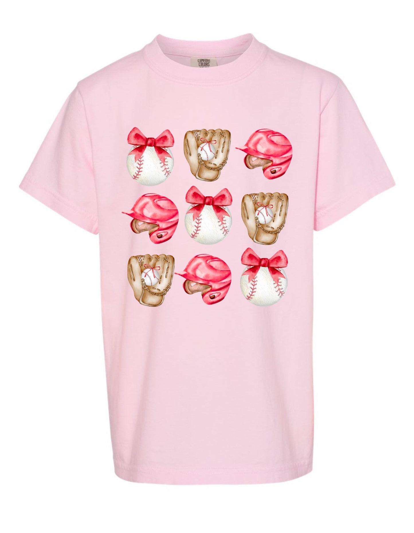 RTS: Play Ball!- Pink Jax & James Comfort Color T-Shirt