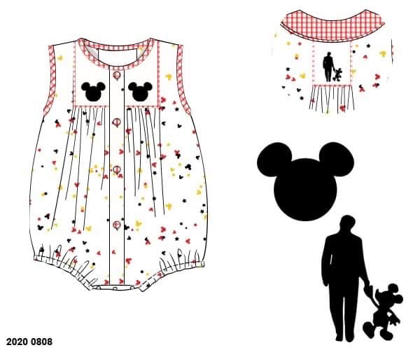 Customer Choice Pre Order 1: Boys Confetti Mouse Smocked Bubble