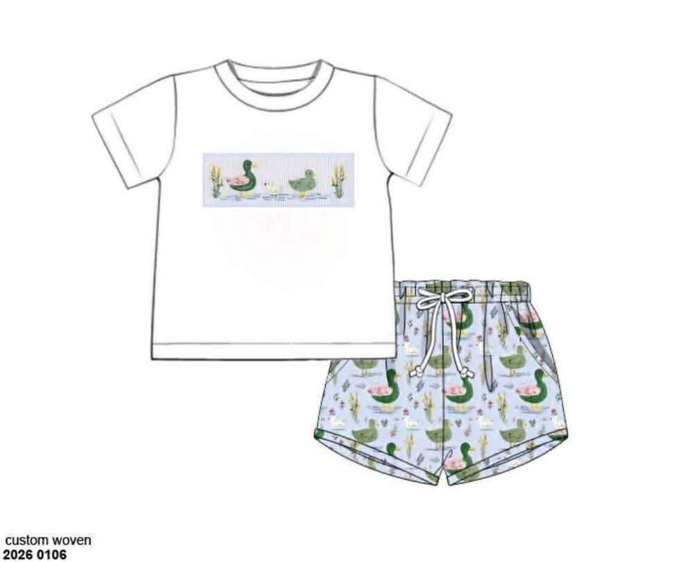 RTS: Walden Pond- Boys Knit Shortie Set