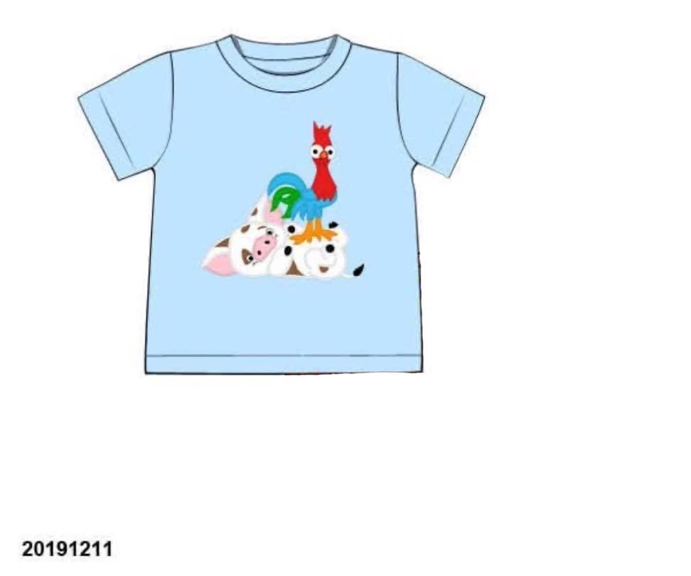 RTS: Character Collection- Boys Island Friends Appliqué Shirt