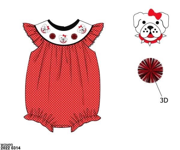 RTS: Bryant Collection- Smocked Elephant Woven Dress