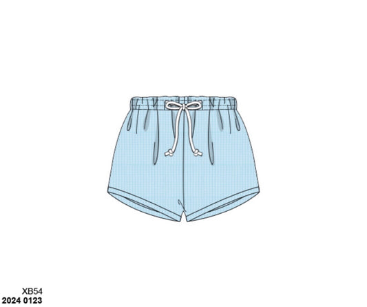 RTS: A is for Apple- Boys Seersucker Shorties