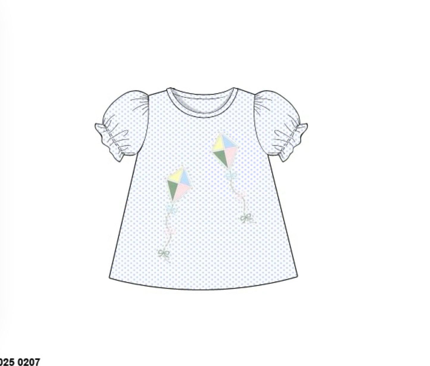 RTS: Girls Casual Mix & Match- Knit Kites Shirt
