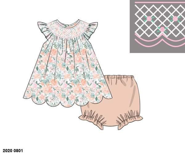 RTS: Finlee Collection- Girls Knit Bloomer Set