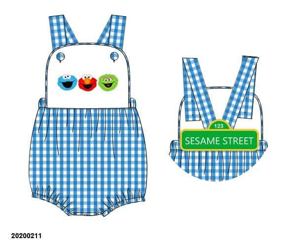 Pre Order 135: Puppet Street- Boys Woven Sunsuit