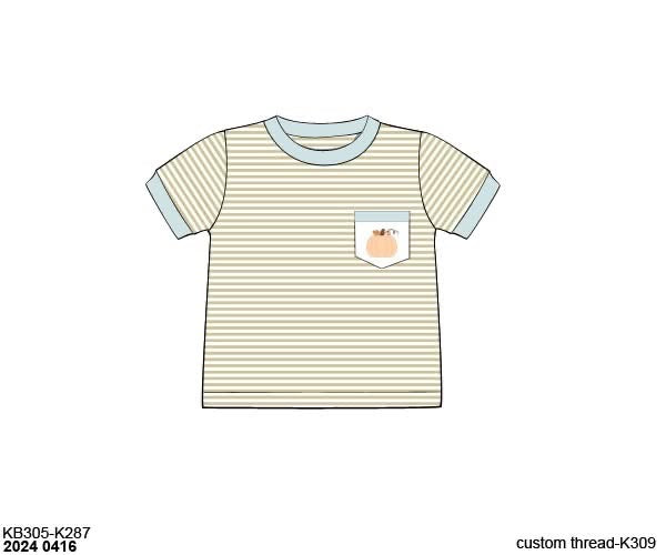RTS: Pumpkin Hollow- Boys Pocket T-shirt