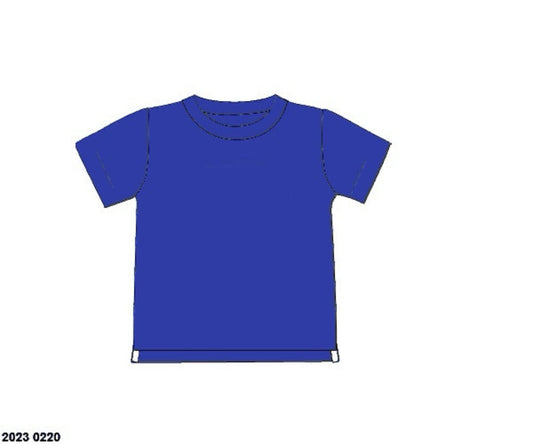 RTS: Boys Knit Shirt- Royal Blue