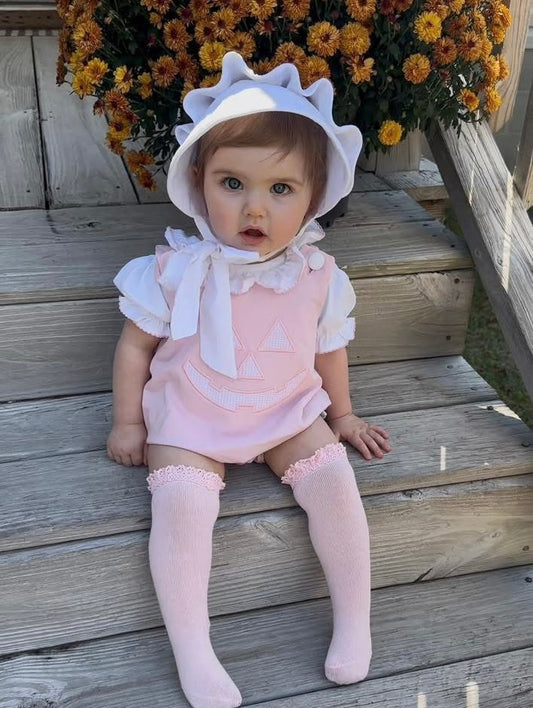 RTS: Pumpkin/Turkey- Girls 3pc Reversible Bubble