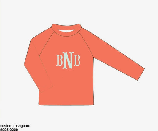 Pre Order 135: Bali Beach- Boys Rashguard Top
