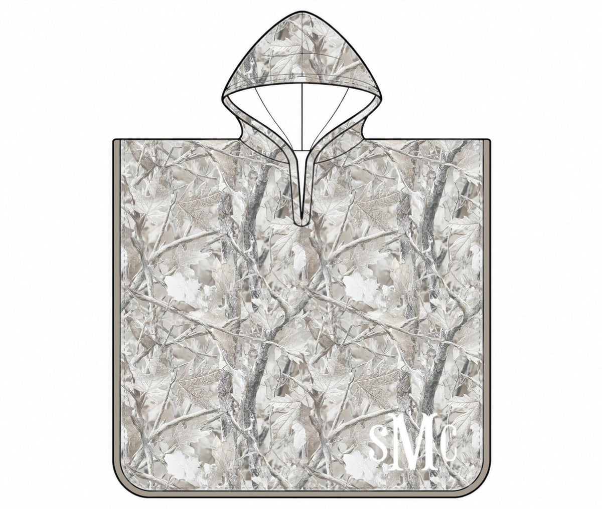 Camo Craze Flash Presale: Hooded Swim Cover Up- Snow