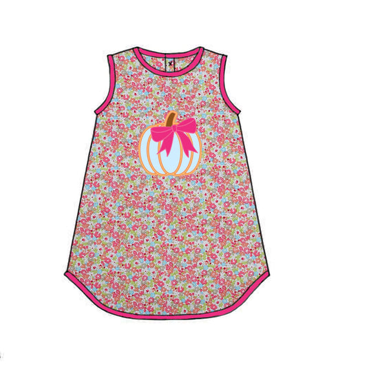 RTS: Remy's Pumpkins- Girls Woven Dress