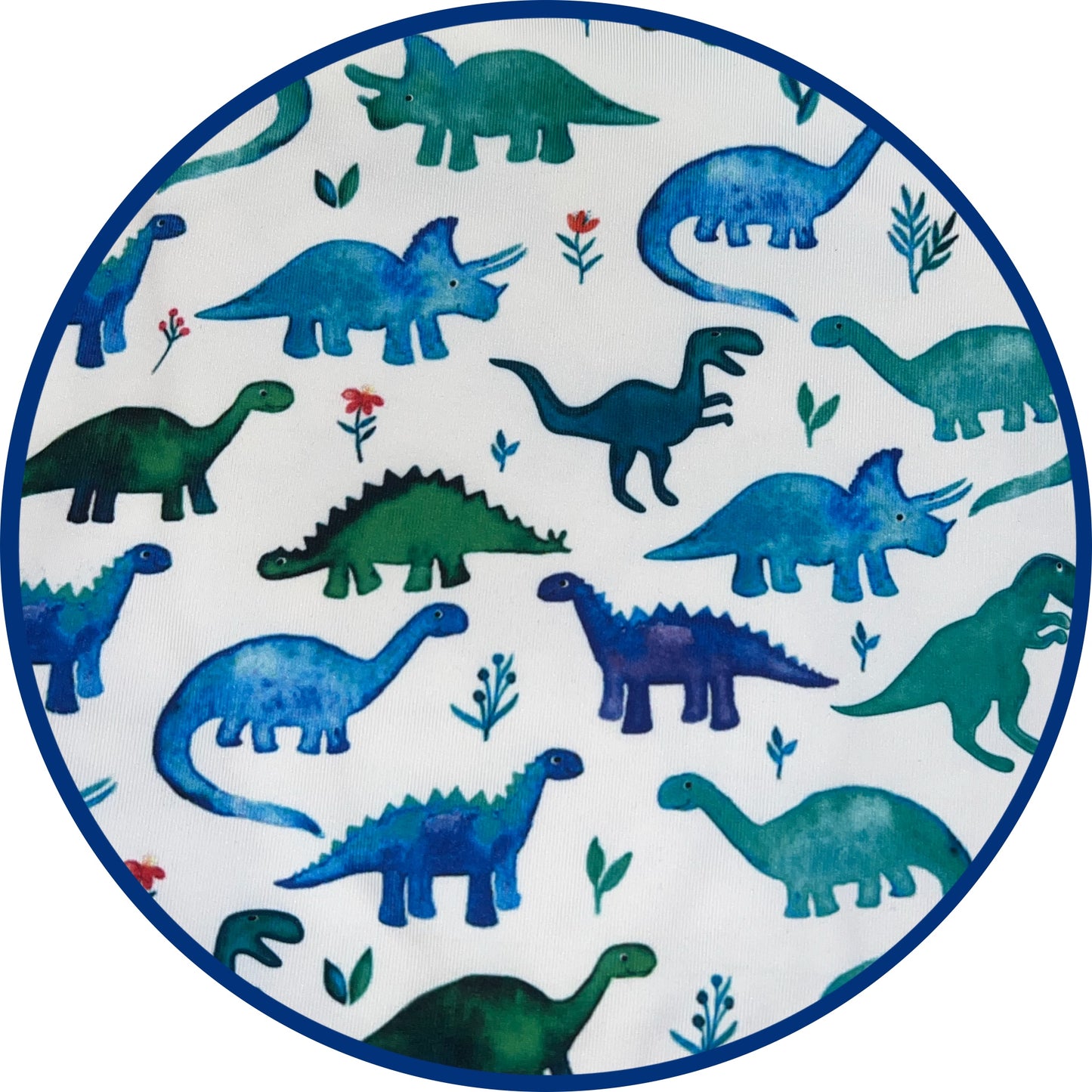 RTS: Watercolor Dinos- Boys Knit Name Smock Romper "TYRANNO-TOT"