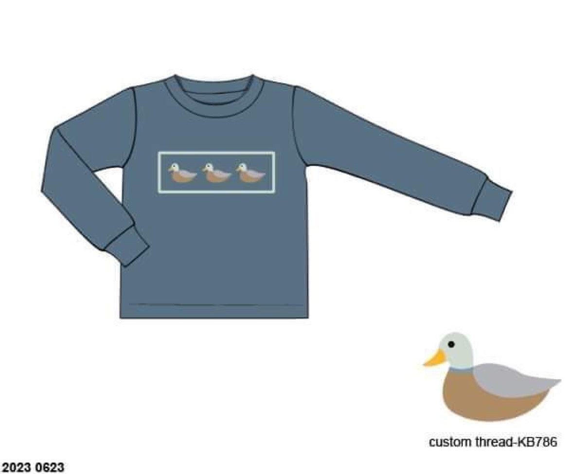 RTS: Winter Ducks- Boys Knit Shirt