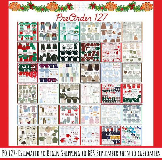 Pre Order 127 CLOSED. (Ships TO BBS warehouse September- then to customers.)