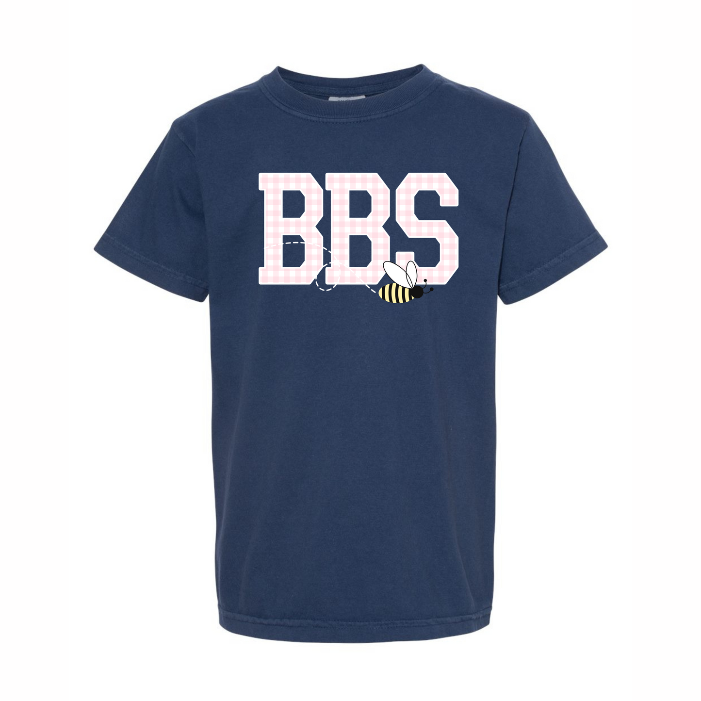 RTS: Exclusive BBS Graphic Tee- Pink Gingham