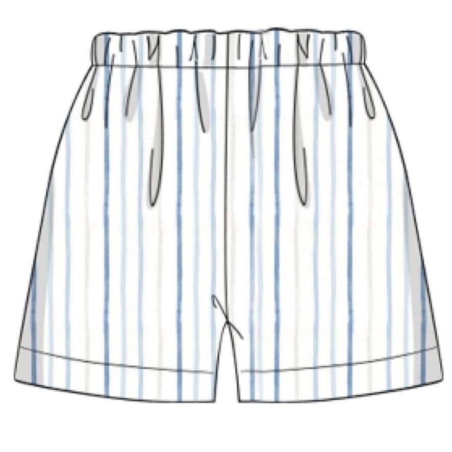 RTS: Blue Crabs & Fish- Boys Woven Traditional Shorts