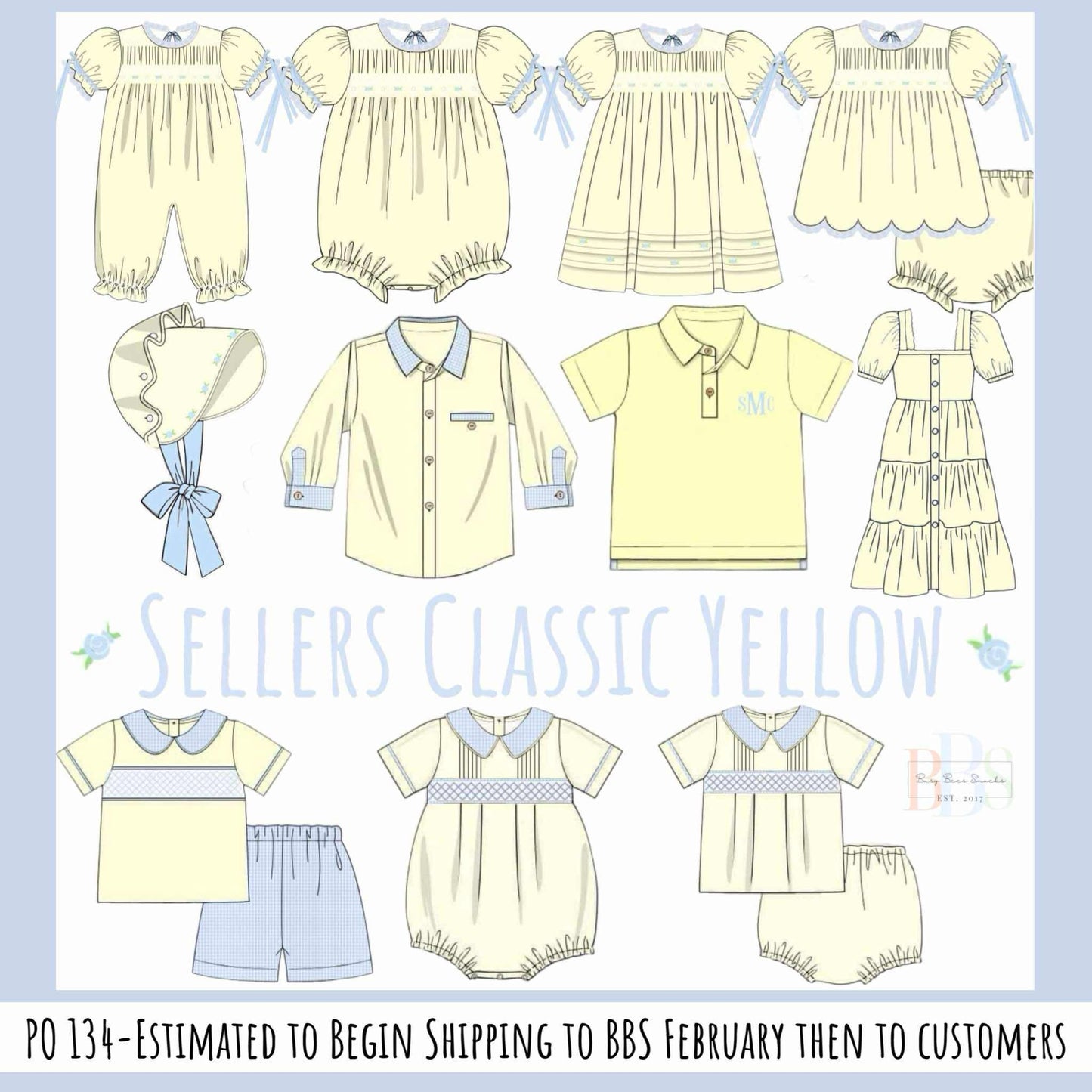 RTS: Sellers Classic Yellow- Dad/Mini Woven Button Up