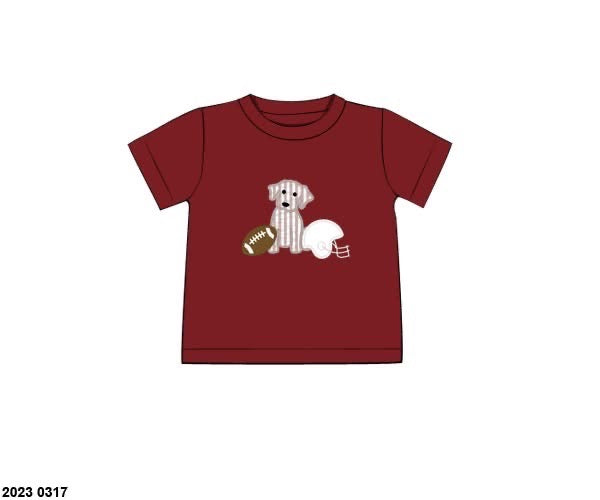 RTS: Knit Shirt Only- Boys Puppy Shirt