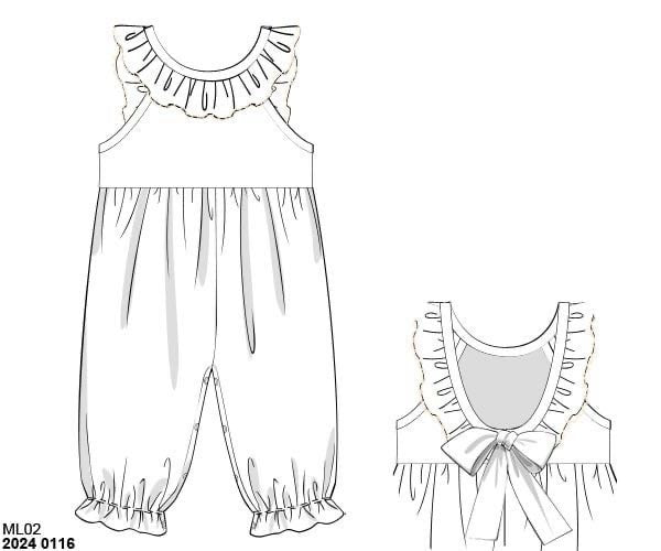 RTS: Muslin- Girls Romper